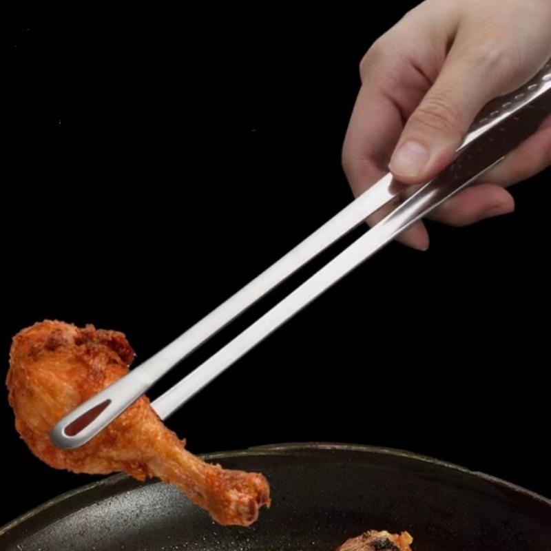 Grillzange Essbarer Edelstahl Grillzange Steakzange Buffet Grillzange Verlängerte Brotzange