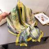 Yijingfeng Encryption Yourou Yarn Printing Spring And Summer Silk Scarf Large Long Scarf Travel Shawl Sun Protection Women'S Scarf Headscarf