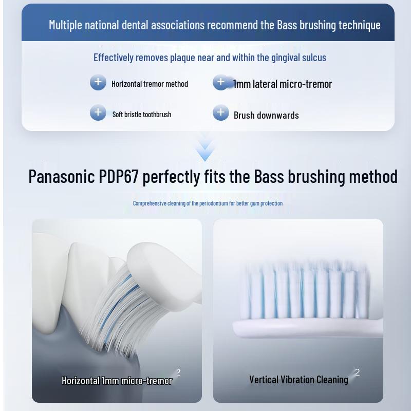 Panasonic EW-PDP67 Dual Motor Sonic Electric Toothbrush CN Plug (adapter Included)