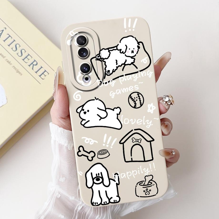 

For Honor 90 90lite 90pro Phone Case Soft Matte Silicone Capa For Huawei Honor 90 Lite Funda Goothic Style Cartoon Back Cover Honor 90 Pro