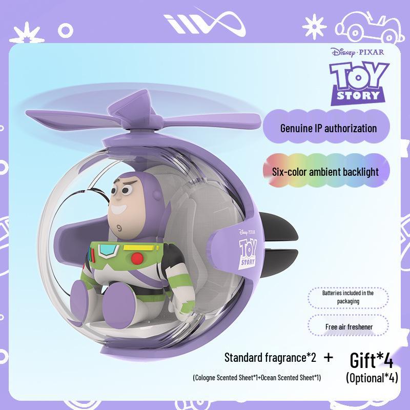 Strawberry Bear & Friends Air Freshener: Three-Eyed Monster, Stitch, Pooh, Buzz Lightyear, Airplane, Car Edition