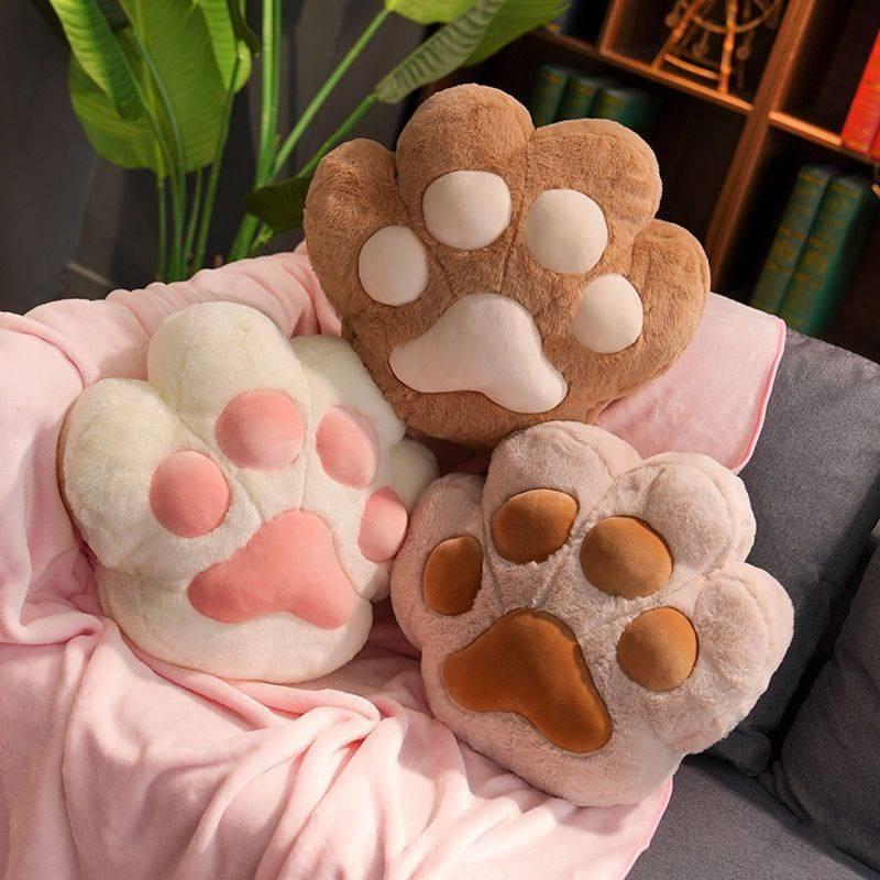 Cute Cat Cartoon Claw Car Throw Pillow Dual Purpose Office Girls Nap Toy Plush