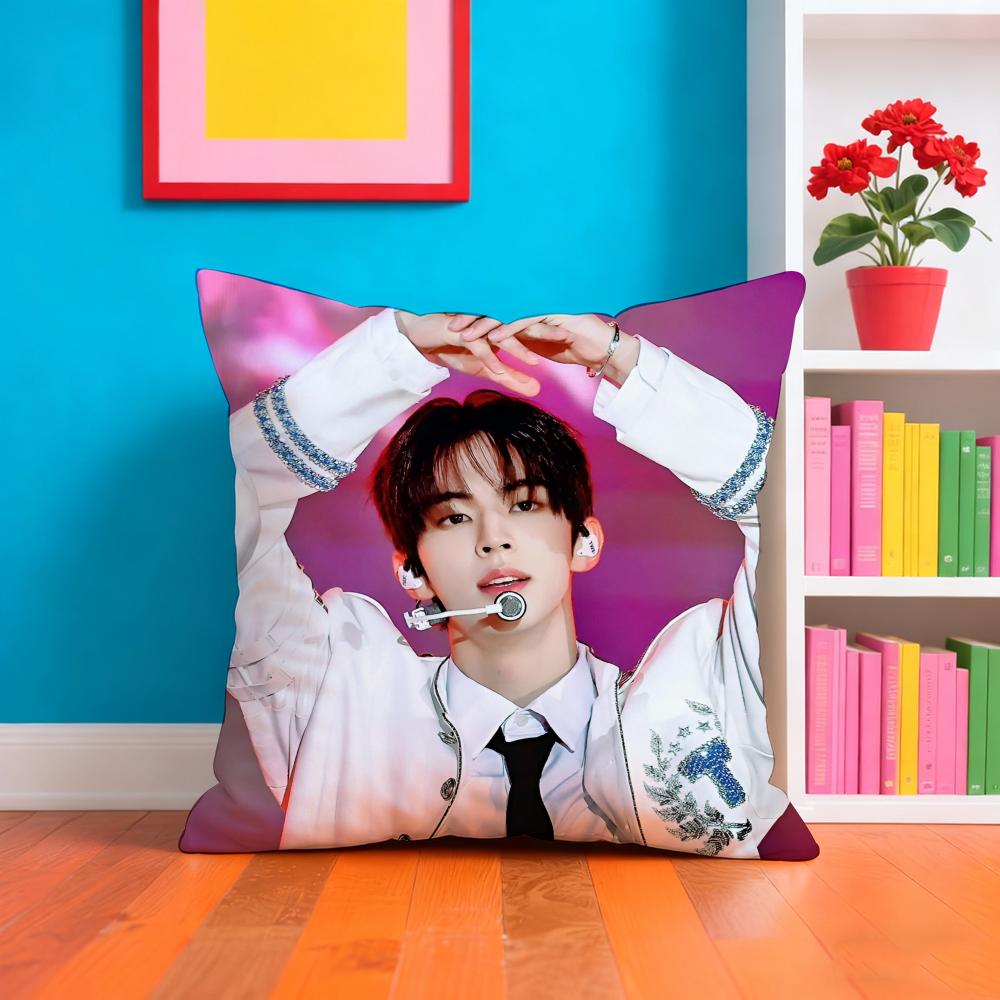 Kim Ddohoon Singer Pillow Case Pillow Case Plush Fabric Soft Double Sided Print Home Sofa High Quality Cushion