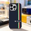Italy Flag Map Phone Case For iPhone 17,16,15,14,13,12,11,Pro,XS,Max,Plus,Mini,SE4,E Black Matte Shockproof Cover