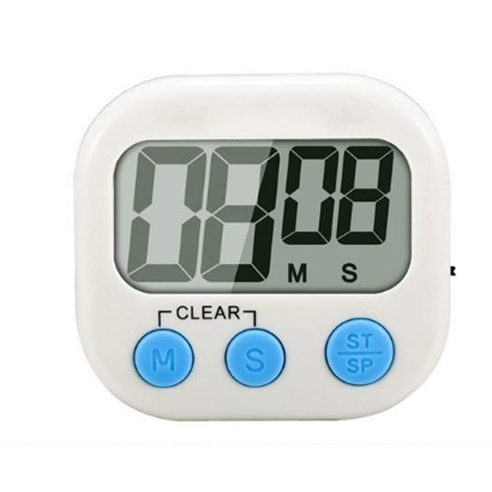 

Multi-Function Electronic Timer, Big LCD Display The Loud/Silent Switch Countdown Timer, In Break Time, Cooking, Gym, Meeting білий