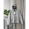 Trendy Brand Hooded Eyewear Jacket with Cotton Padding - Warm and Stylish