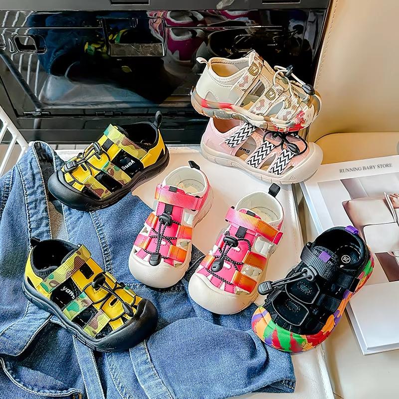 Children Upstream Shoes Summer New Boy's Anti-slip Quick-drying Anti-collision Sandals Girls Fashion Outdoor Wading Shoes I03121