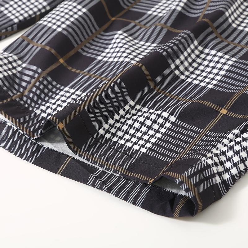 Men's Plus Size Plaid Casual Shorts – Elastic Waist Drawstring Loose Fit Summer Shorts (5XL-11XL)