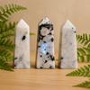 5cm Rainbow Moonstone Crystal Tower Point Obelisk