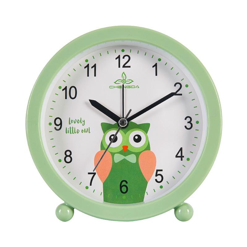Candy color cartoon alarm clock student dormitory small alarm clock cartoon clock face bedside clock gift clock mute scan G59