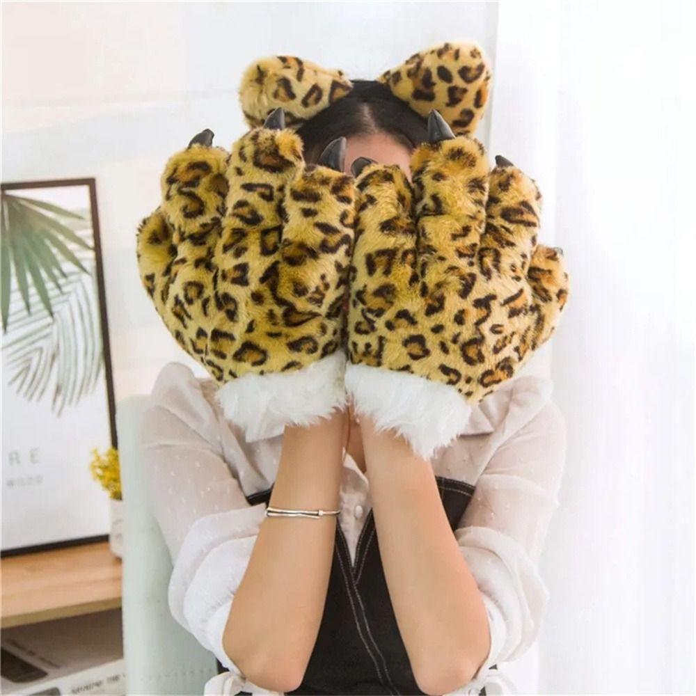 Leopard Giraffe Animal Paw Gloves Claw Hand Gloves Tiger Claw Gloves Creative   Birthday Gift