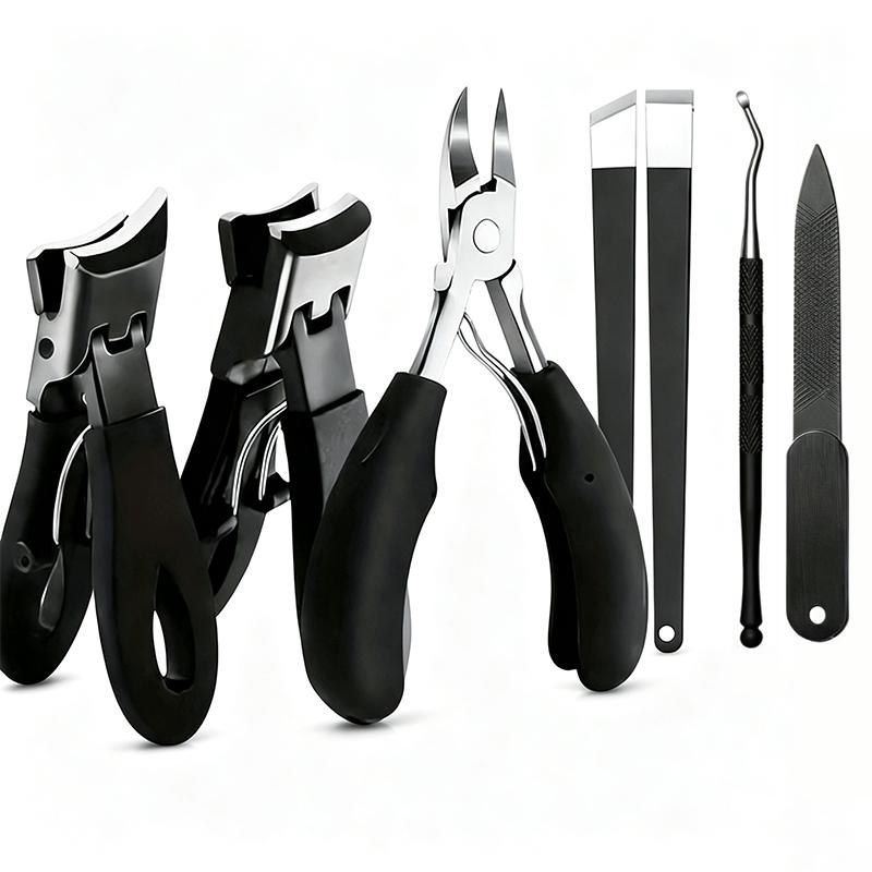 Xiaomi 1/7pcs Thick Nail Foot Care Pedicure Tool Set Including Nail Nippers Toenail Clippers Nail File and Cuticle Pusher Manicure Tool