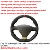 For Volkswagen Golf 5 Mk5 GTI Golf 5 R32 Hand Sewing Car Steering Wheel Cover