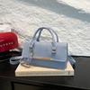 Simple Foreign-style Texture Bag, Messenger Bag, Women's 2025 Spring New High-end Solid-color Shoulder Portable Small Square Bag