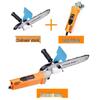 Compact Multi-Functional Electric Chainsaw and Angle Grinder for Woodworking
