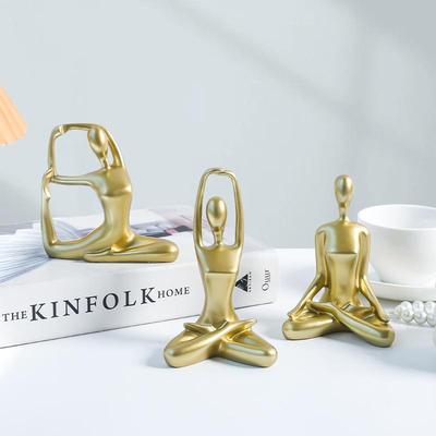 Elegante Set Trio Danza Yoga - Decorazione da Esposizione per Camera da Letto e Soggiorno