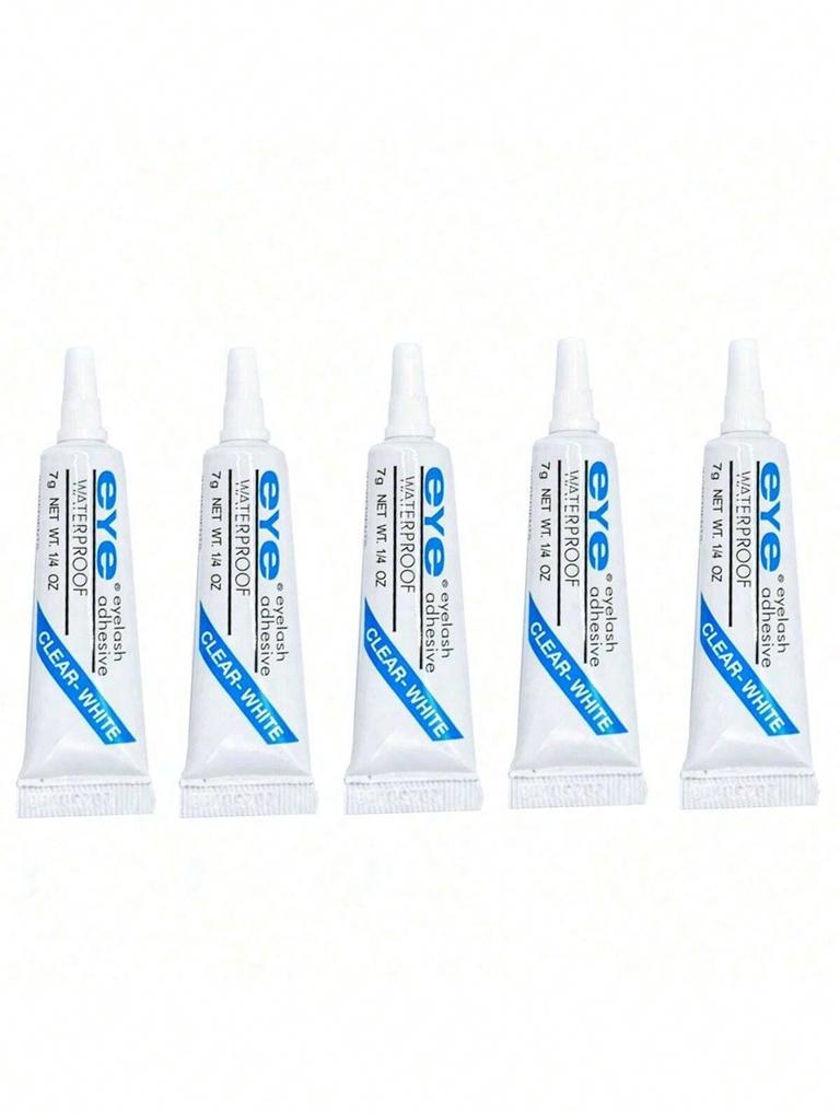 1/2/5PCS 7g White False Eyelash Adhesive, Disposable False Eyelash Adhesive, Double Eyelid Adhesive