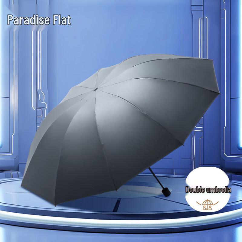 Paragon Double-Size 10-Rib UV Protection Three-Fold Umbrella