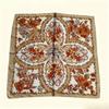 68Cm Wreath Pattern Scarf Women'S Autumn And Winter Polyester Fiber Flower Printed Scarf Warm Sun Protection Neck Shawl