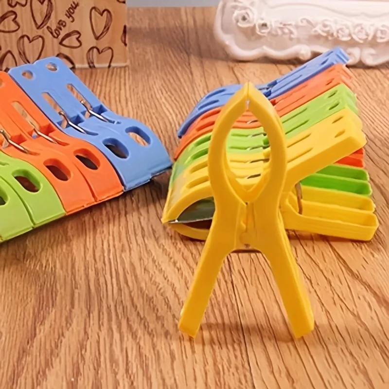 8/16/32Pcs Clips Clothespins Organizing Clothing Pins Windproof Plastic Clips Towel Hanging Laundry Drying Clips Tool