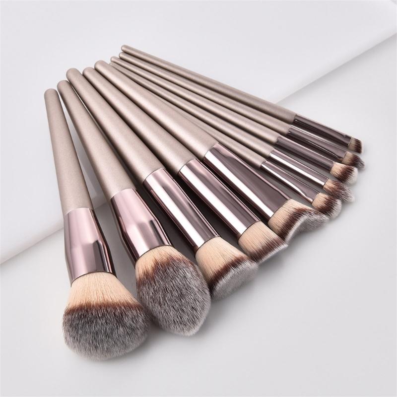 Angled Face Brush Dense and Soft Synthetic Fibers Powder Buffing Brushes For Seamless Makeup Cream Blending Brushes