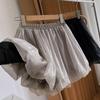 Summer High Waist 3D Floral Bubble A Line Wide Leg Shorts Loose Casual Chiffon Clothes