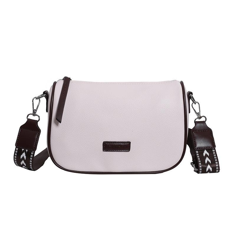 New Fashion Niche Design Wide Shoulder Underarm Pillow Bag Small Square Bag Women's Bag Trendy Simple Single Shoulder Oblique Span Bag