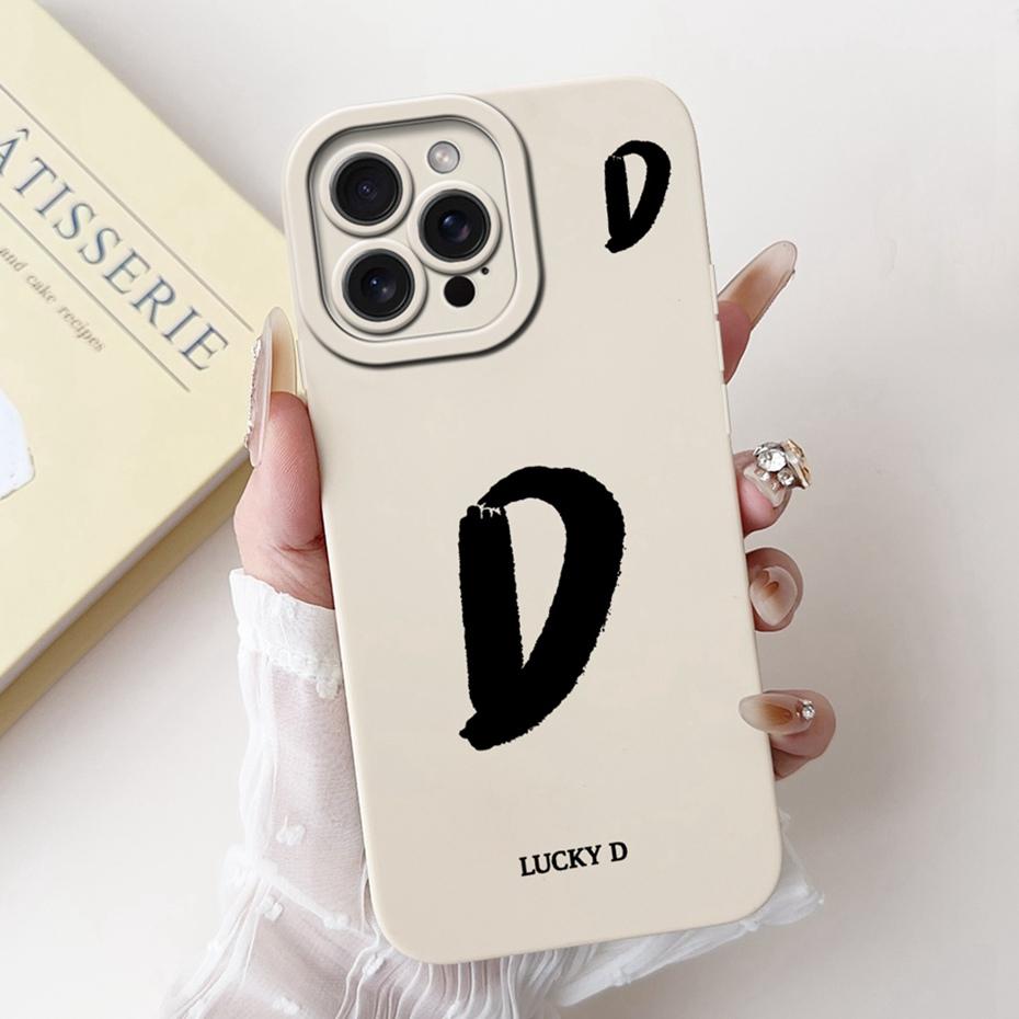 New Fashion Letter Phone Case For iPhone 15 Pro Max 15Pro Soft Silicone Shockproof Cases For iPhone15 15ProMax Covers Bumpers