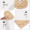 48Pcs DIY Fairy Doors Wood Chips Blank Unfinished Wooden Slices for Art Projects Home Decoration Painting Craft Boards