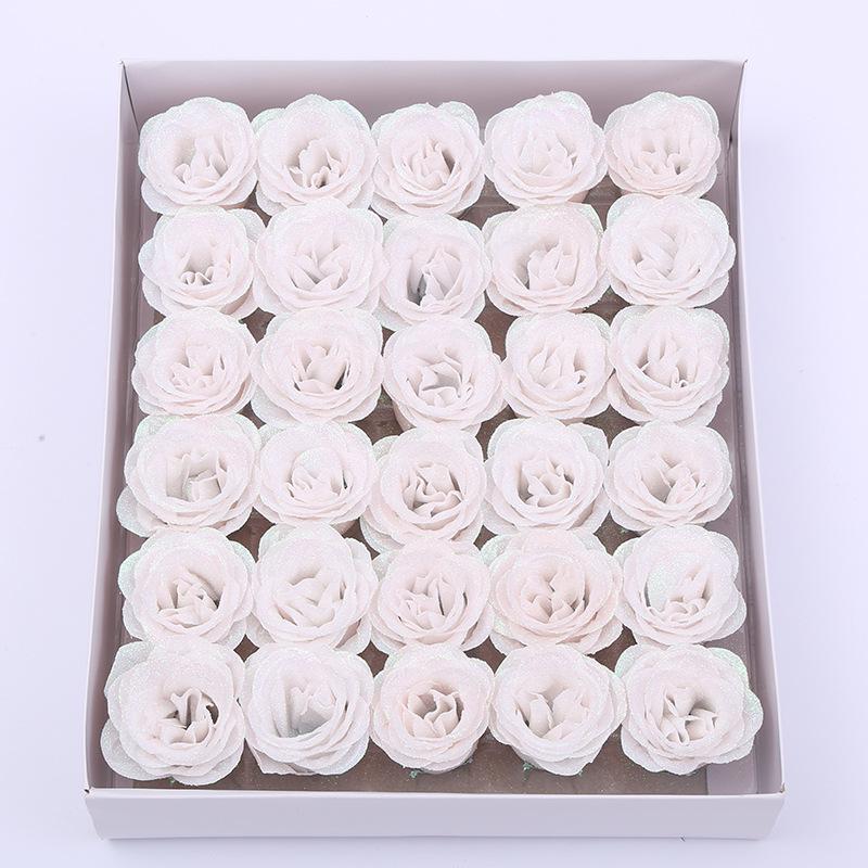 Rose Gold Crystal Glitter Blue Enchantress Flower Bouquet DIY Kit for Valentine's Day