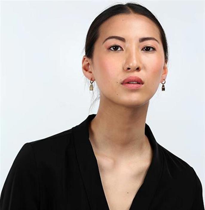 Boucles d'oreilles - Morellato - SAVL09 - Plaquées or - Pendentifs cadenas - Cristaux clairs