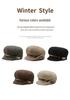 Korean Style Face-Slimming Octagonal Beret for Large Heads - Fashionable, Versatile, Small-Brim Fisherman Hat for Spring and Autumn