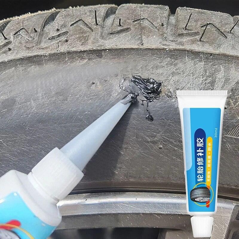 2Pcs Tire Repair Black  Glue Liquid Strong Rubber Wear-resistant Non-corrosive Adhesive Instant Bond Leather