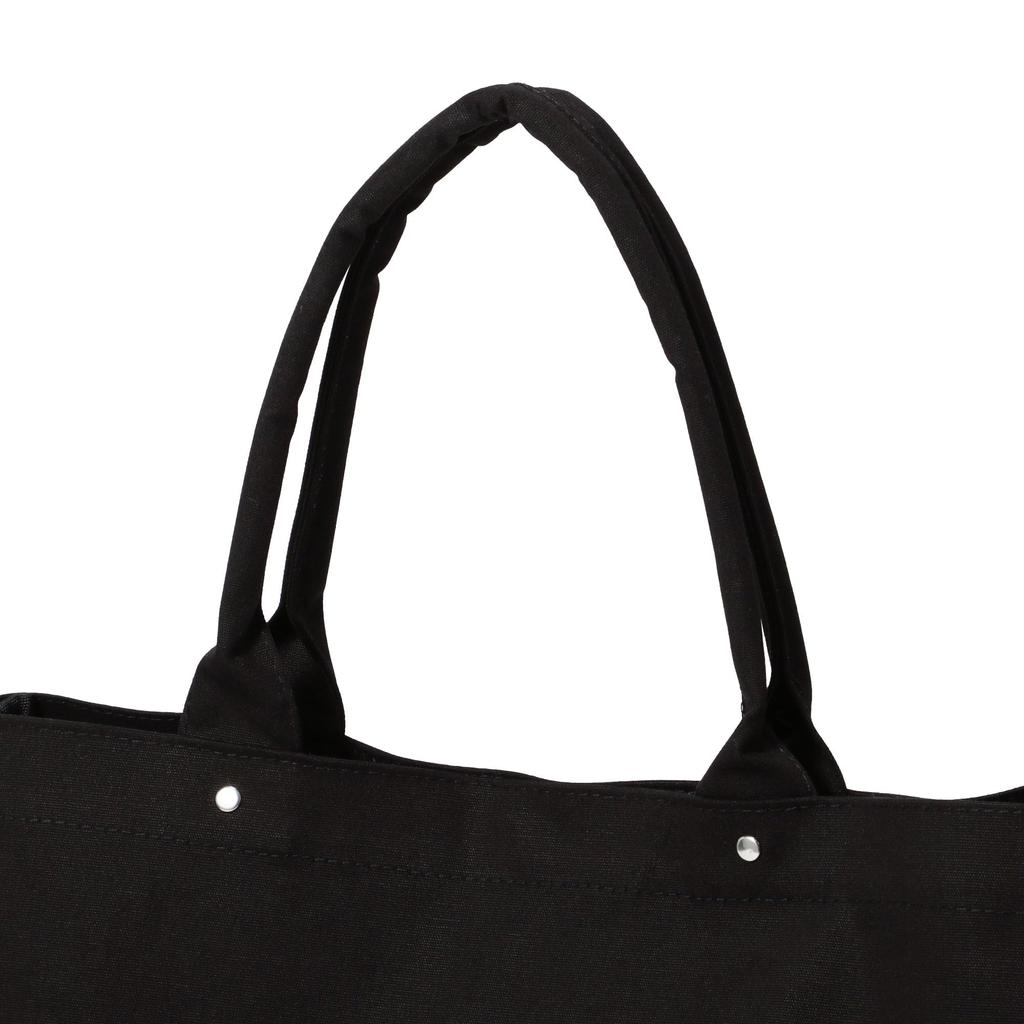Francfranc Logo Tote Bag 2 L Black Gusset Bottom Plate Large Tote Bag 2025 Model [Francfranc]