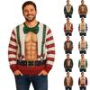 Pulover Unisex Amuzant cu Gât Rotund, Mânecă Lungă, Pulover Casual, Top Tricotat Original pentru Purtare Zilnică