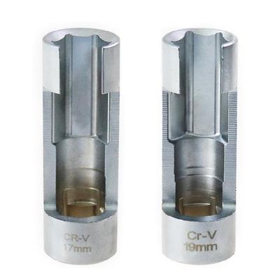 Llave de vaso de 17 mm/19 mm para extracción de tuberías de aceite, inyectores y tuberías de combustible para motores diésel. Ideal para propietarios de automóviles y mecánicos en garajes domésticos.
