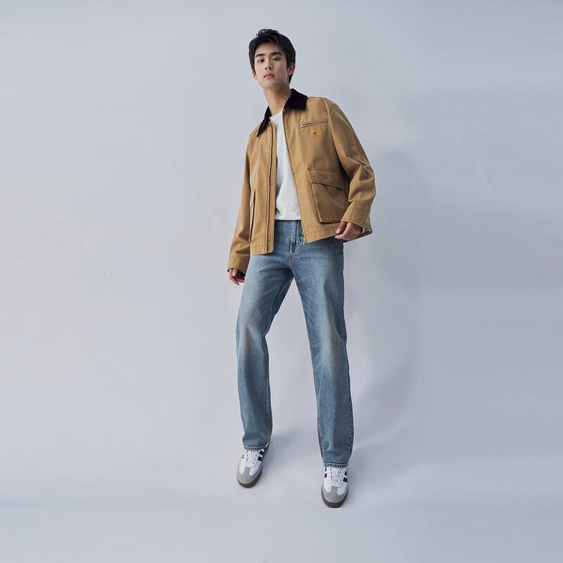 Lee Men's Straight Fit Medium Blue Jeans