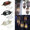 Retro Iron Hanging Candle Lantern Windproof Tealight Holder Decorative Candlestick for Party and Coffee Shop