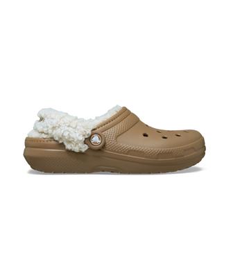 Crocs Classic Fleece Lined Clogs (Fleece Strap) - Sepia / 211396-2Ey