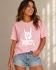 ROCK Print Plus Size Unisex's T-shirt Summer and Spring Short Sleeved Round Neck Casual Top Unisex's Clothing
