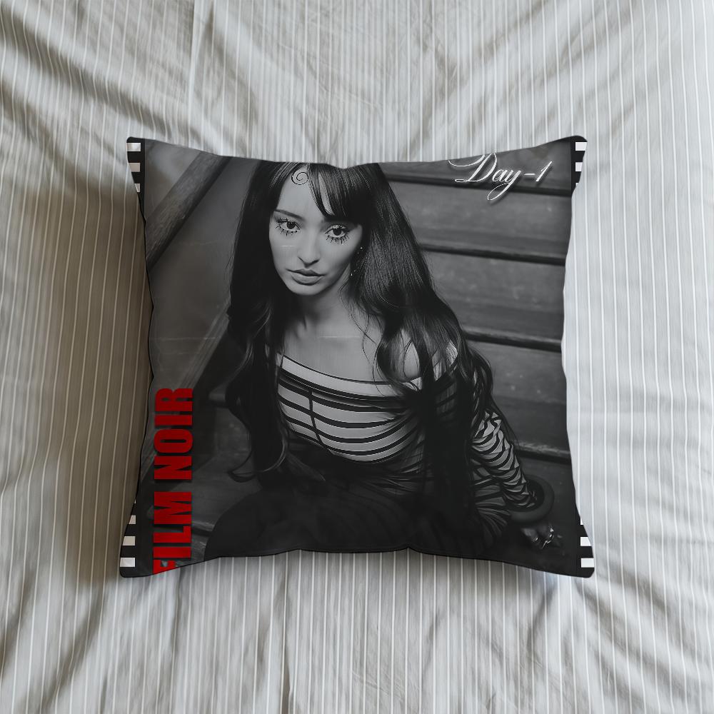Cushion Cover FILM Soft Case Sofa Living Faouzia NOIR Room Home Comfortable Office Decor Protective Pillow