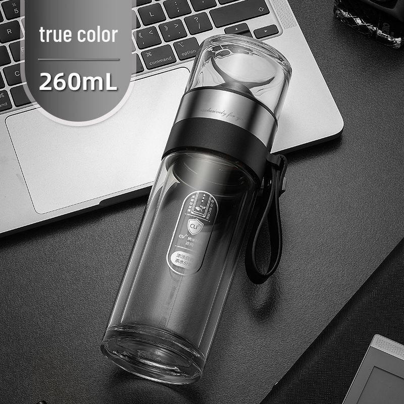 FUGUANG Hill Anti-bacterial Double-layer Tea Maker Glass Cup