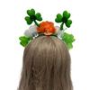 StPatrick Shamrock Flower Headband Sequins Hair Hoop Music Festival Headdress