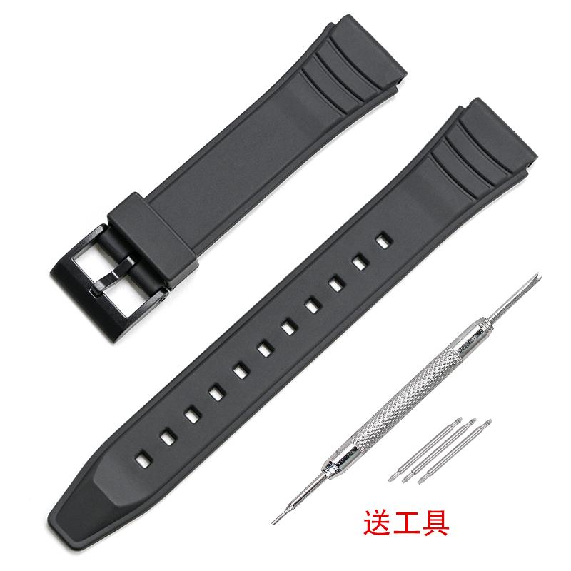 

Ремешок для часов с инструментальными винтами для Casio AW-49H AW-49HE AW-45H-1BVH AW-44H Сменный спортивный водонепроницаемый браслет чёрный