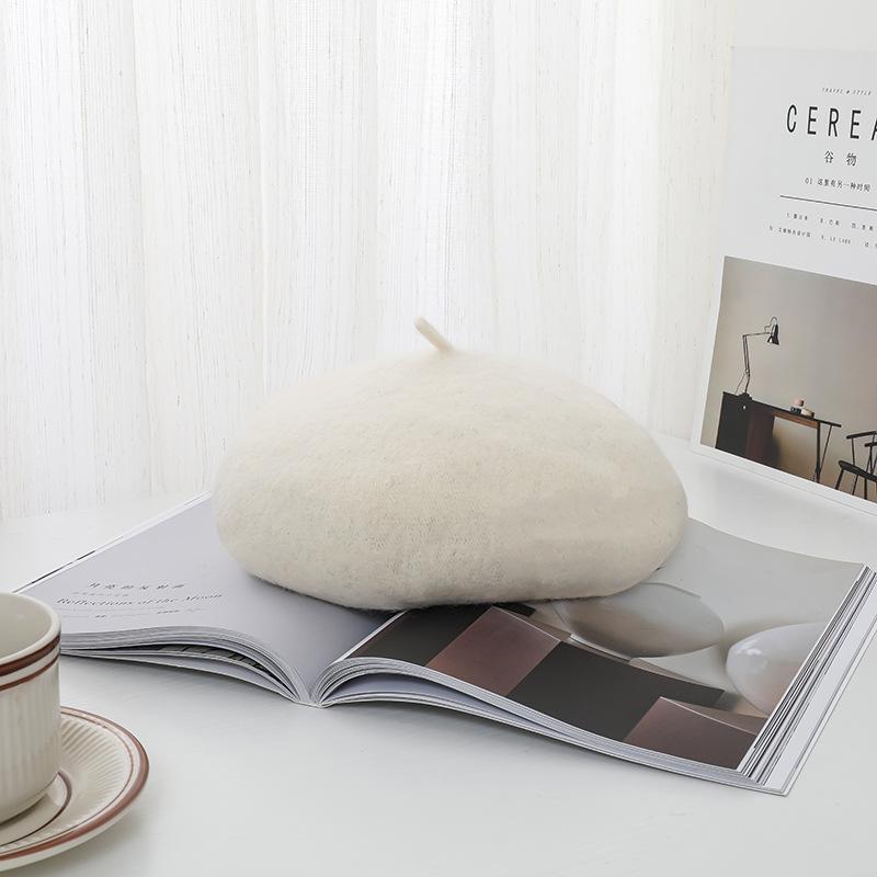 Wool beret painter hat women autumn and winter versatile retro hat winter versatile hat