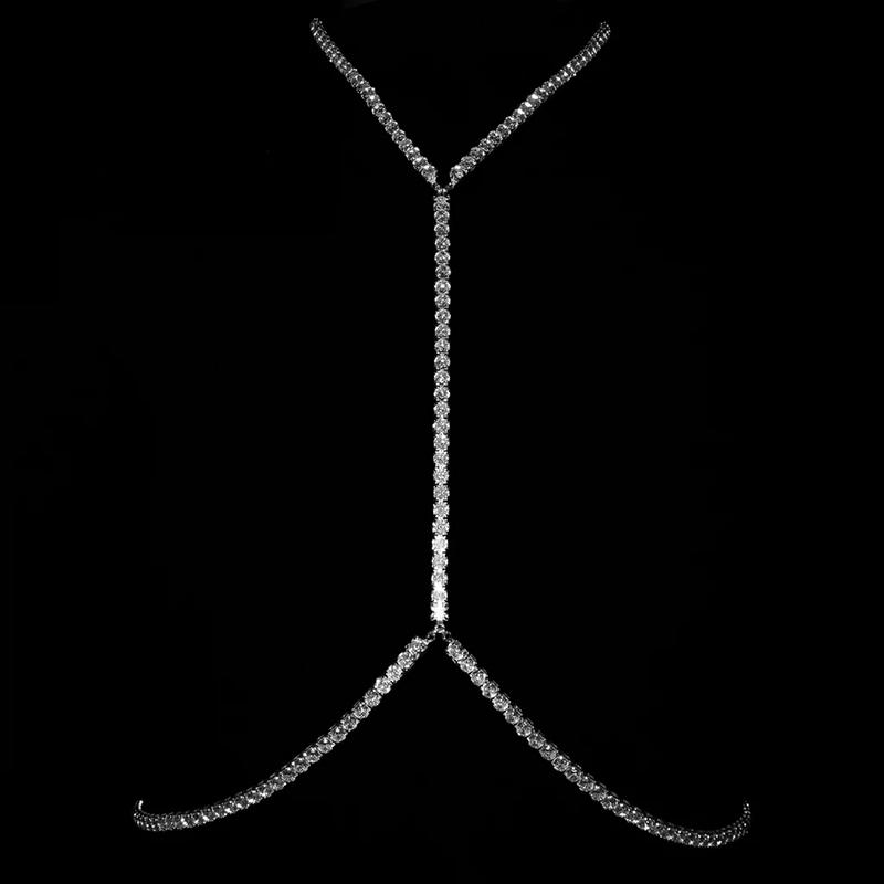 

Stonefans, большое колье-колье, ожерелье для живота, Роскошное винтажное модное пляжное колье с кристаллами, цепочка на талию, бикини, украшения для тела, блестящие для женщин, подарки Silver Bra