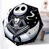 1 Auto Open Moonlight, Skeleton Themed Colorful 8 rib Portable Umbrella for Men and Women, A Compact Commuting Companion Suitable for Daily