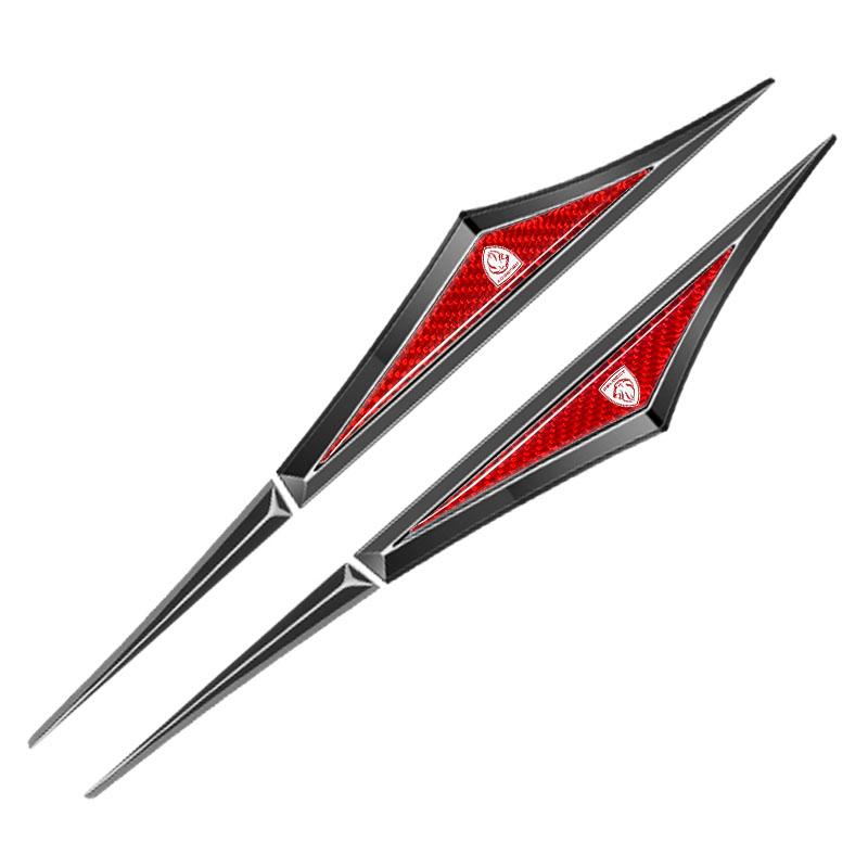 2pcs Car Fender Side Blade Emblem Sticker Metal 3D L Badge For Peugeot 5008 4008 3008 GT 2008 508 408 Auto Exterior Accessories