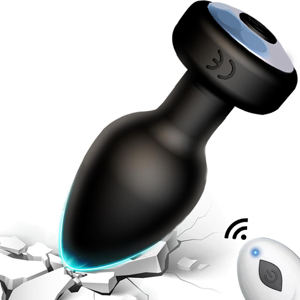 Remote Control Anal Plug Vibrator 10 Speeds Prostate Vibrating Butt Plug Massager Female Masturbator Sex Toys for Women Men