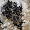 Handmade Flower Embroidery Applique Gorgeous Trim Clothing Accessories Fabric Applique Embroidery Flowers Patches Evening Dress